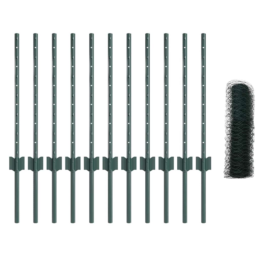 Recinzione in Rete Saldata Acciaio PVC 25 x 0,6 m