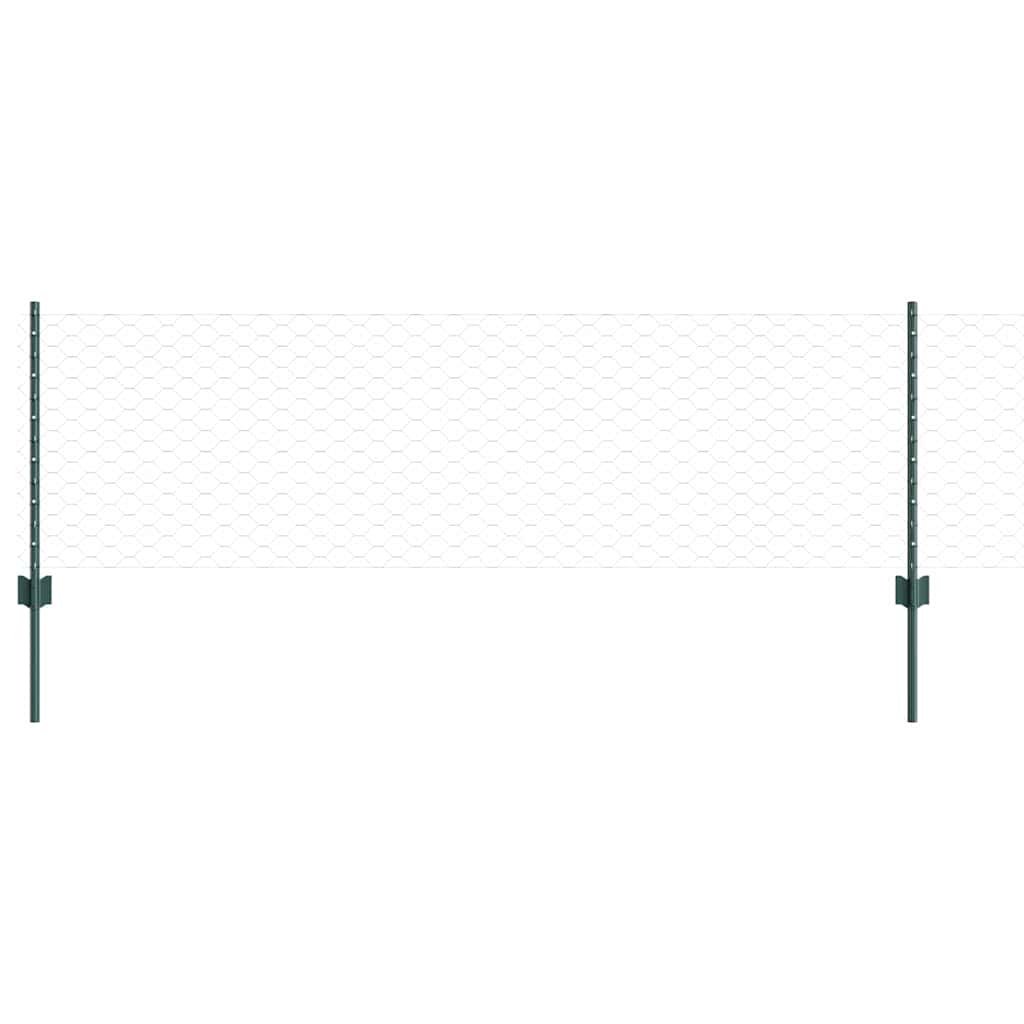 Recinzione in Rete Saldata Acciaio PVC 25 x 0,6 m