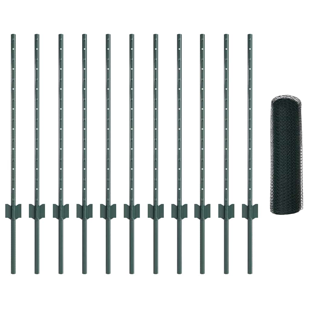 Recinzione in Rete Saldata Acciaio PVC 25 x 0,8 m