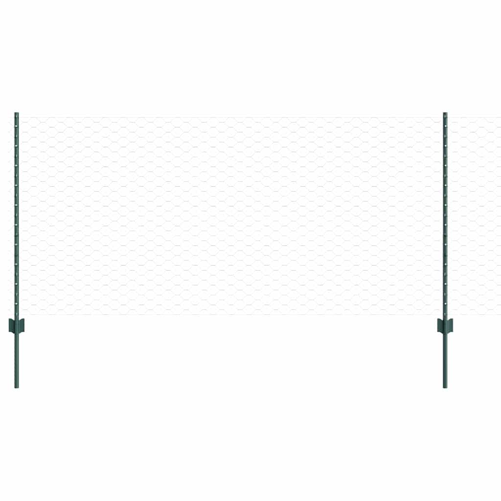 Recinzione in Rete Saldato Acciaio PVC 25 x 1 m Verde