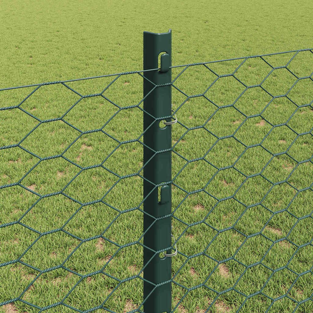 Recinzione in Rete Saldato Acciaio PVC 25 x 1,2 m Verde