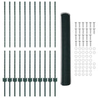 Recinzione in Rete Saldato Acciaio PVC 25 x 1,2 m Verde