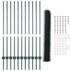 Recinzione in Rete Saldato Acciaio PVC Verde 25 x 1,2 m