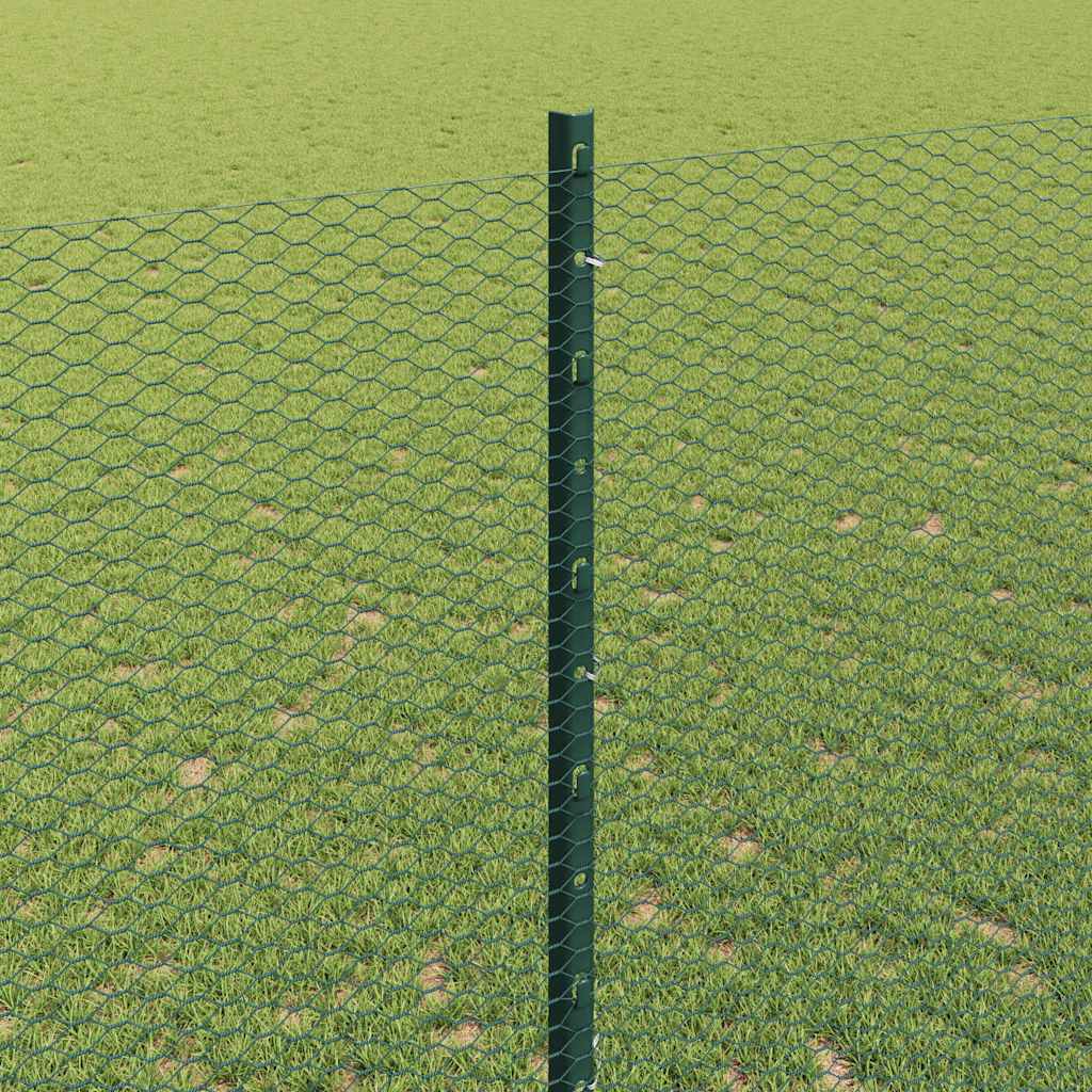 Recinzione in Rete Saldato Acciaio PVC 25 x 1,4 m Verde
