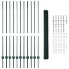 Recinzione in Rete Saldato Acciaio PVC 25 x 1,4 m Verde