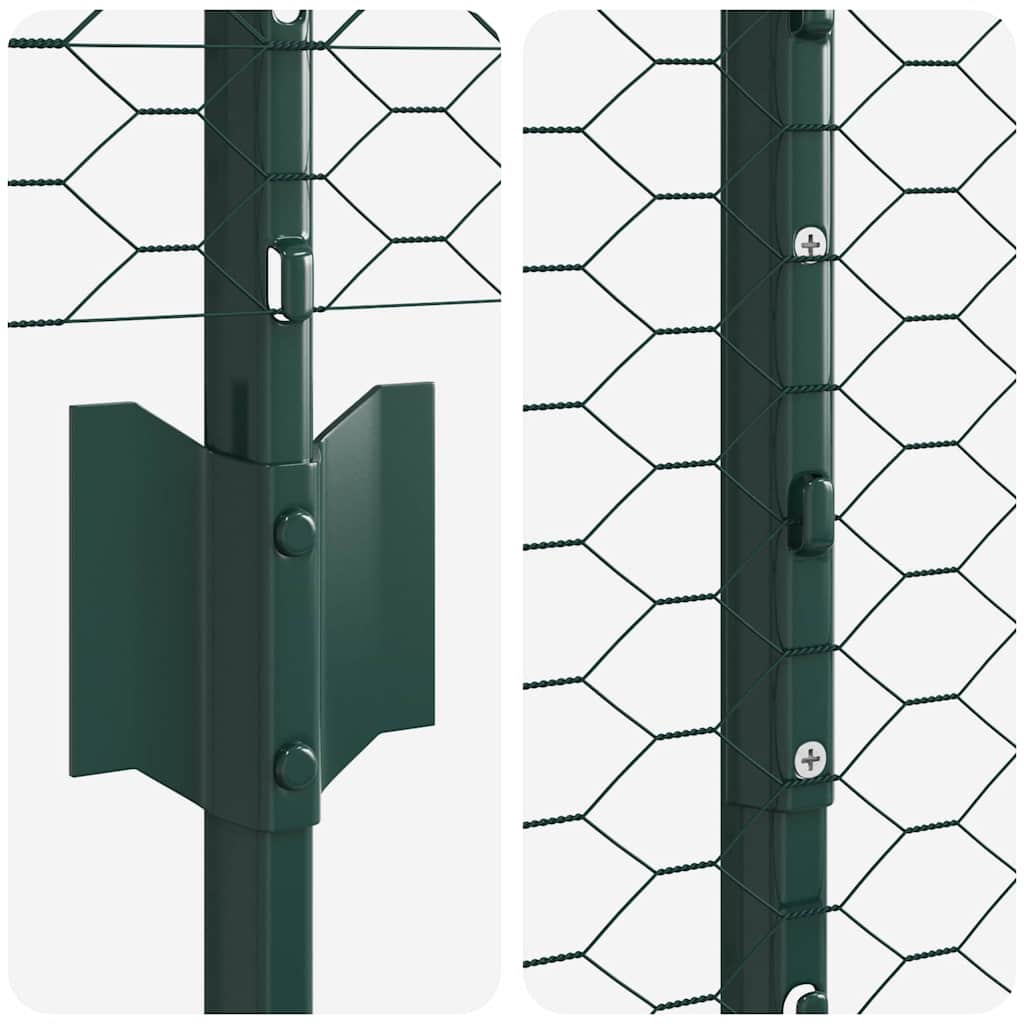 Recinzione in Rete Saldato 25 x 1,5 m - Acciaio Rivestito PVC Verde