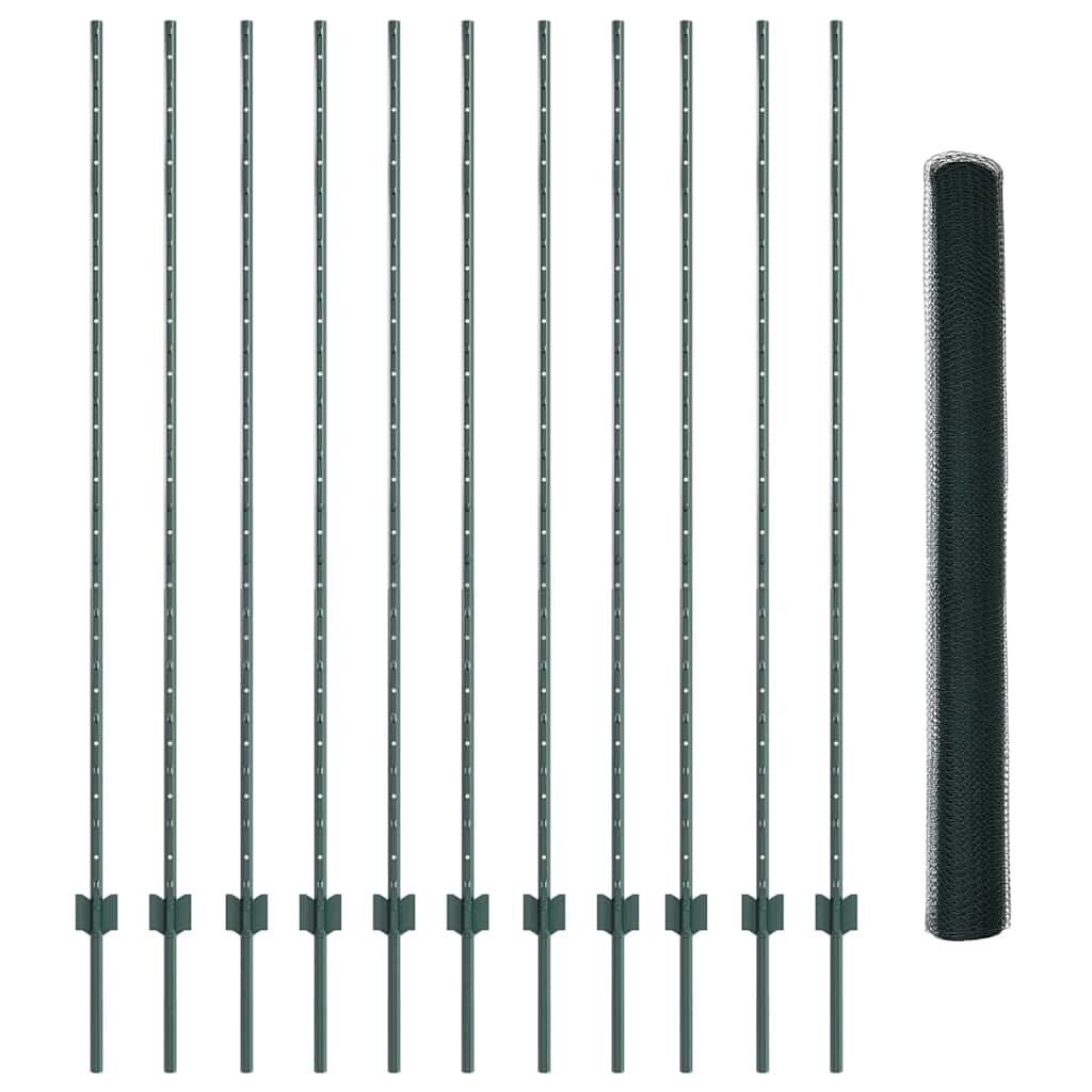 Recinzione in Rete Saldato 25 x 1,5 m - Acciaio Rivestito PVC Verde