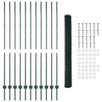 Recinzione in Rete Saldato 25 x 1,5 m - Acciaio Rivestito PVC Verde