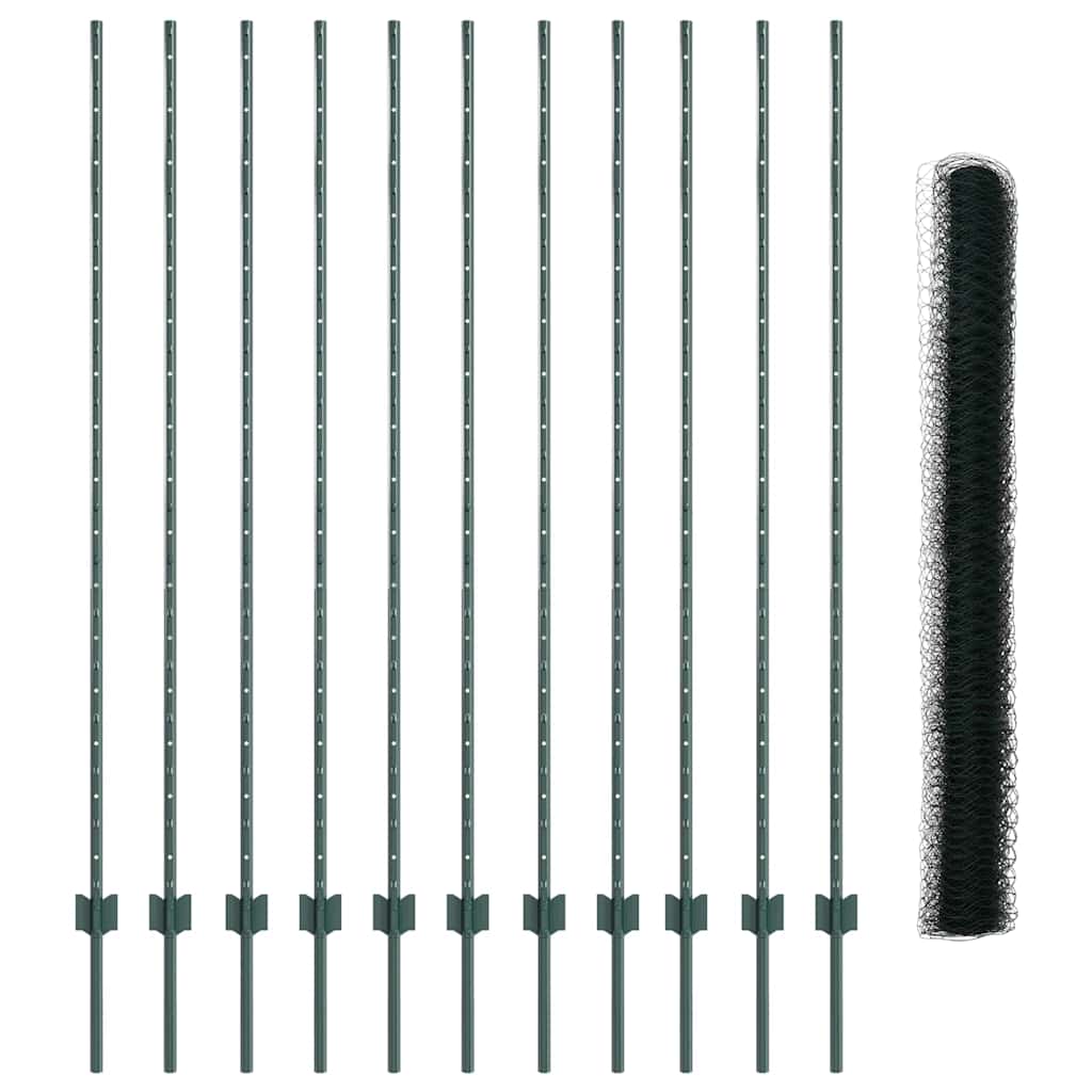 Recinzione in Rete Saldato 25 x 1,5 m - Acciaio Rivestito PVC Verde