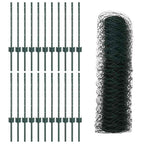 Recinzione in Rete Saldata 50 x 0,6 m - Acciaio Rivestito PVC Verde