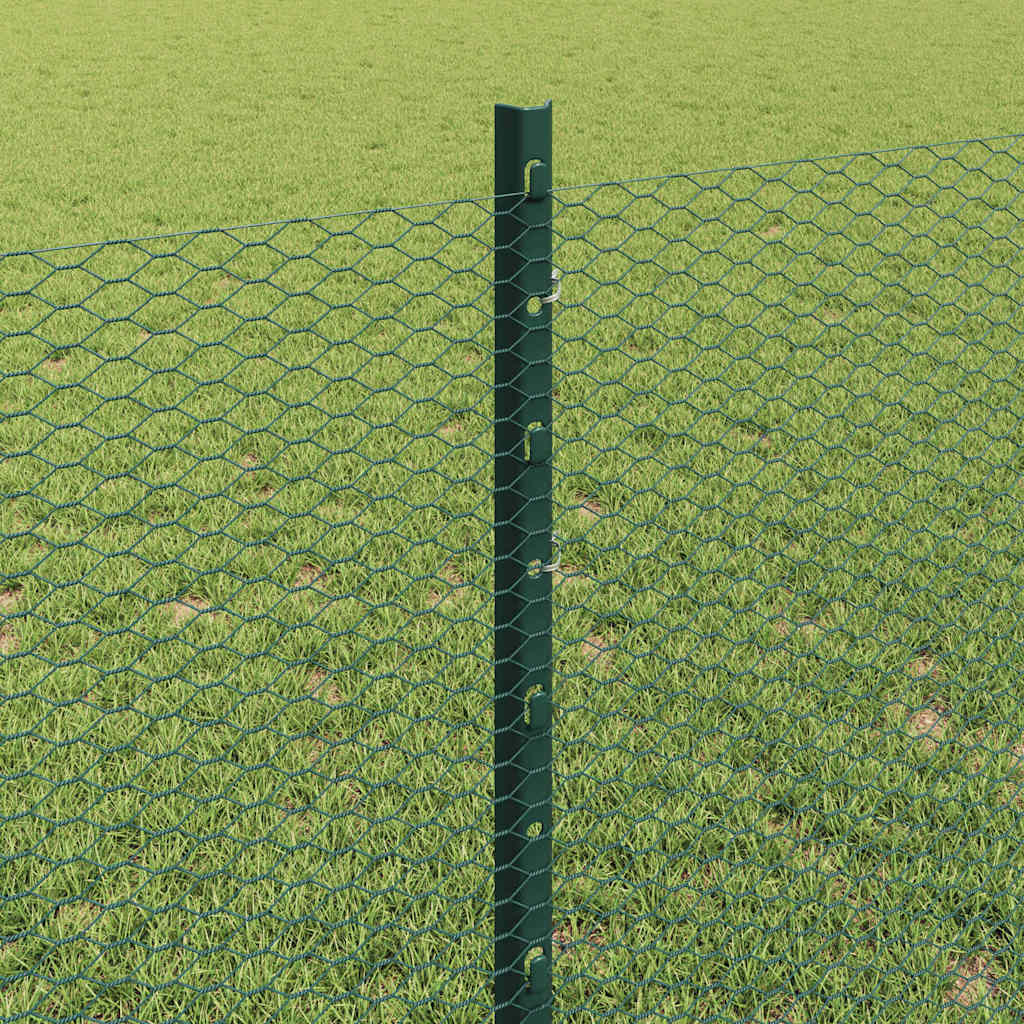Recinzione in Rete Saldata 50 x 0,8 m - Acciaio Rivestito PVC Verde