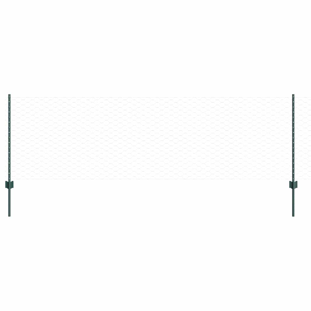 Recinzione in Rete Saldata 50 x 0,8 m - Acciaio Rivestito PVC Verde