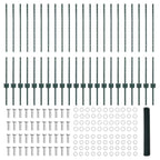 Recinzione in Rete Saldato Acciaio PVC 50 x 1 m