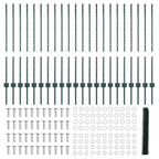 Recinzione in Rete Saldato 50 x 1 m - Acciaio Rivestito PVC Verde
