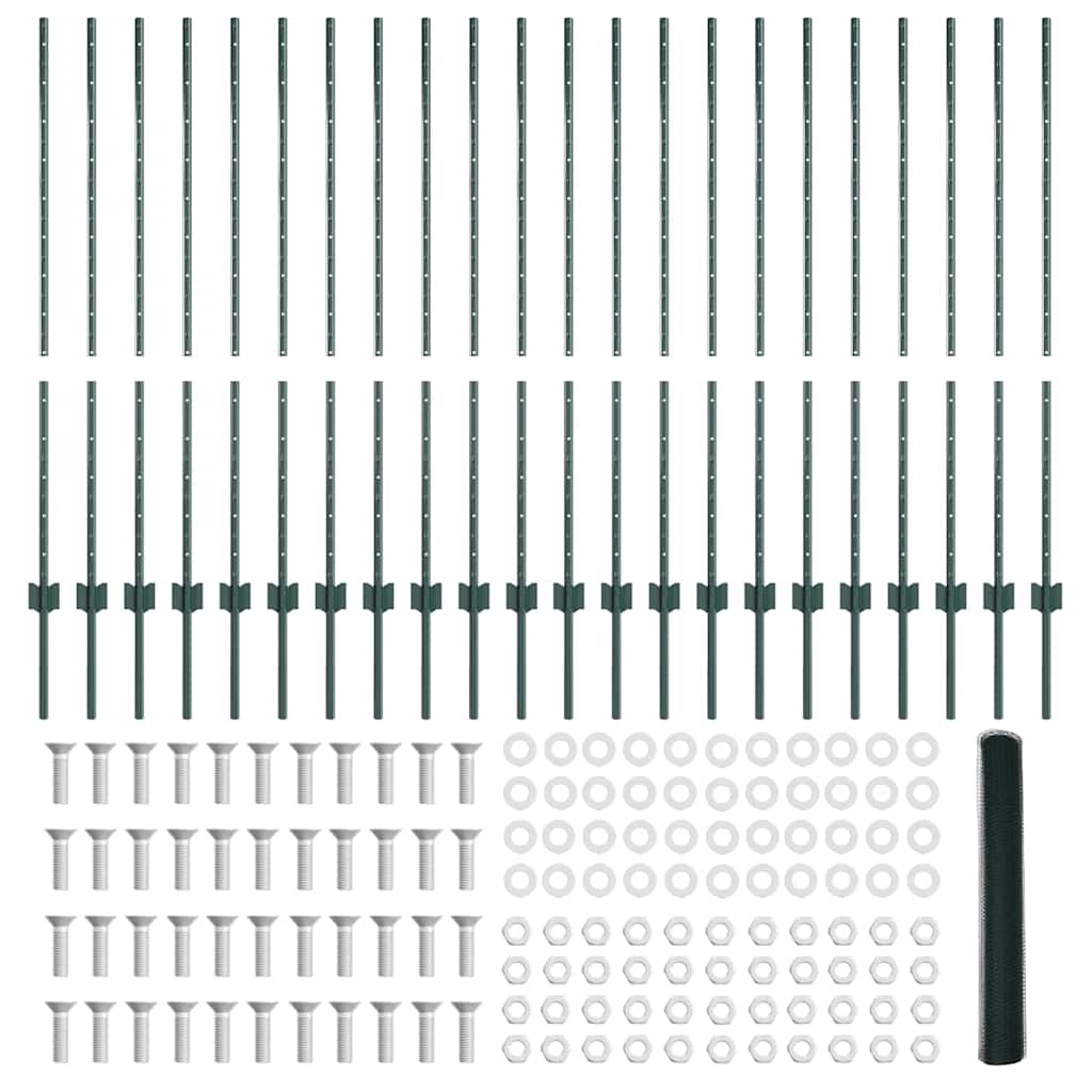 Recinzione in Rete Saldato 50 x 1,2 m - Acciaio Rivestito PVC Verde