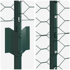 Recinzione in Rete Saldato Acciaio PVC Verde 50 x 1,2 m