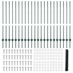 Recinzione in Rete Saldato Acciaio PVC Verde 50 x 1,2 m