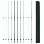 Recinzione in Rete Saldata Acciaio PVC Verde 50 x 1,4 m