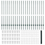 Recinzione in Rete Saldata Acciaio PVC Verde 50 x 1,4 m