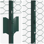 Recinzione in Rete Saldato Acciaio PVC Verde 50 x 1,5 m