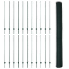 Recinzione in Rete Saldato Acciaio PVC 50 x 1,5 m