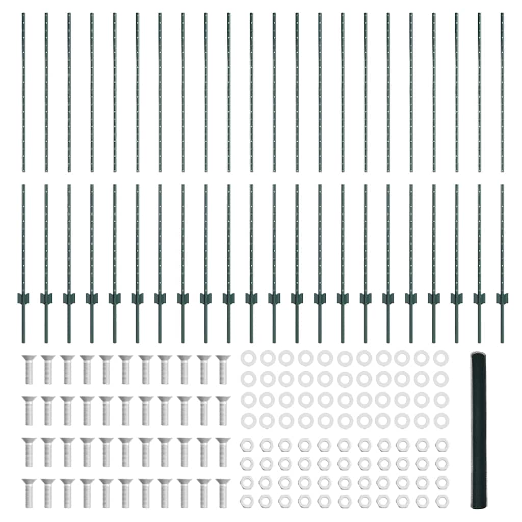 Recinzione in Rete Saldato Acciaio PVC 50 x 1,5 m