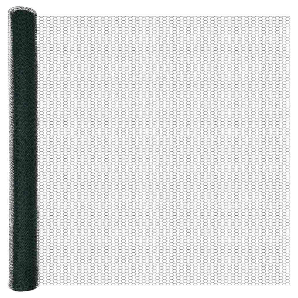 Recinzione in Rete Saldato Verde Acciaio 50 x 1,6 m