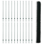 Recinzione in Rete Saldato Acciaio PVC Verde 50 x 1,6 m