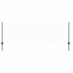 Recinzione in Rete Saldata Acciaio PVC Verde 100 x 0,8 m