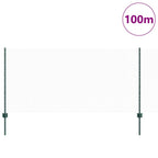 Recinzione in Rete Saldata 100 x 1 m - Acciaio Rivestito PVC Verde