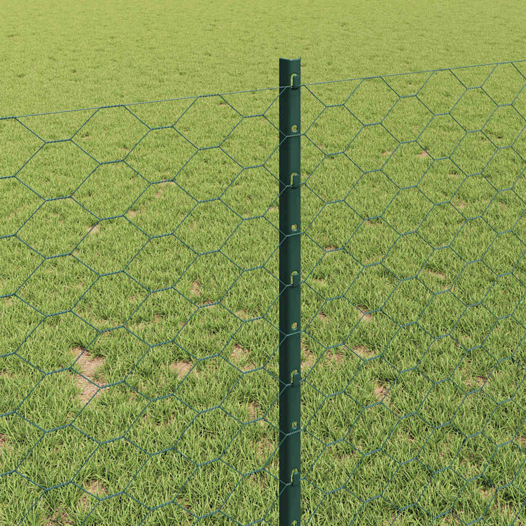 Recinzione in Rete Saldata Acciaio PVC Verde 100 x 1 m