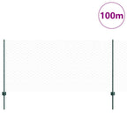 Recinzione in Rete Saldata Acciaio PVC Verde 100 x 1 m