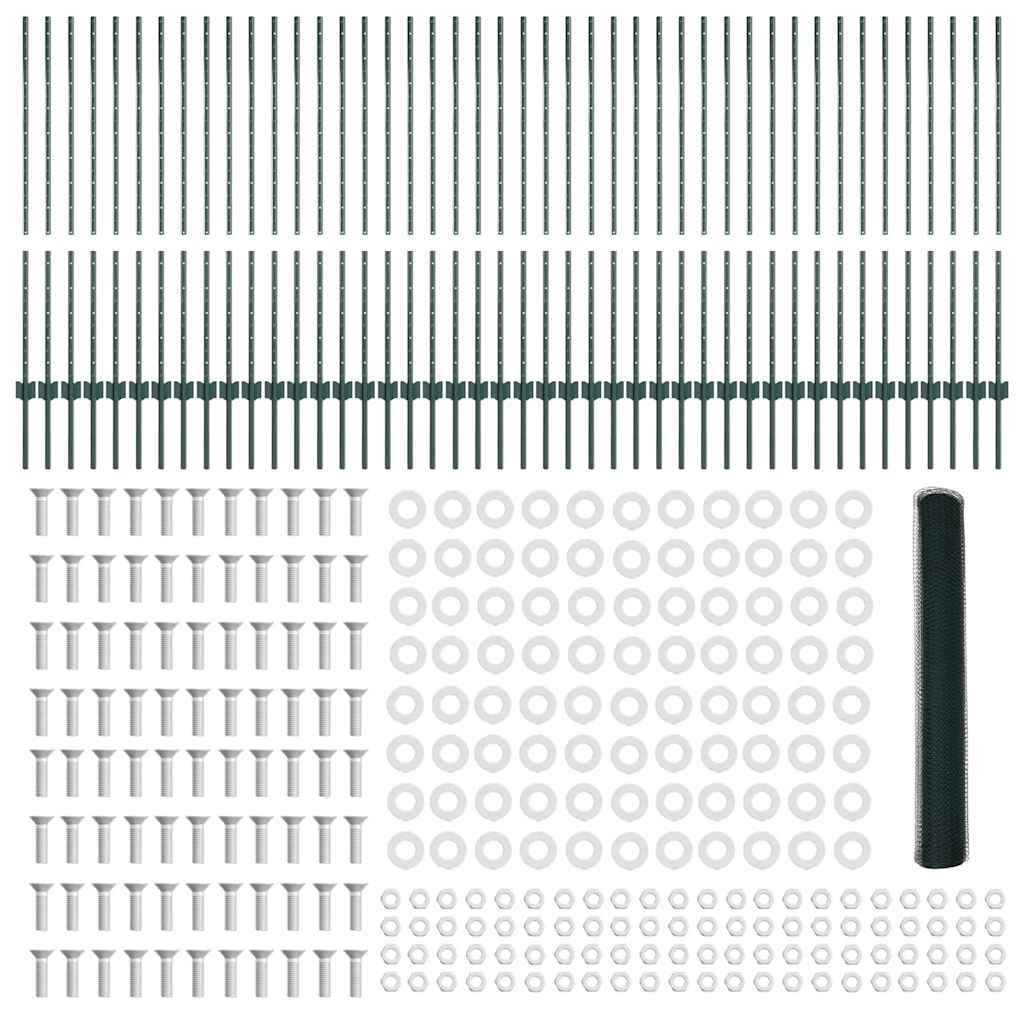 Recinzione in Rete Saldato Acciaio PVC 100 x 1,2 m