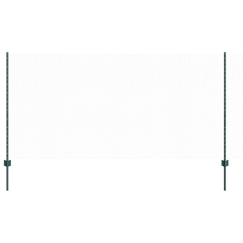 Recinzione in Rete Saldato Acciaio PVC 100 x 1,2 m Verde