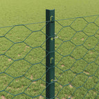 Recinzione in Rete Saldato Acciaio PVC Verde 100 x 1,2 m