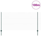 Recinzione in Rete Saldato Acciaio PVC Verde 100 x 1,2 m