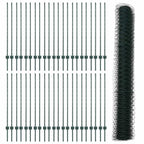 Recinzione in Rete Saldato Acciaio PVC Verde 100 x 1,2 m