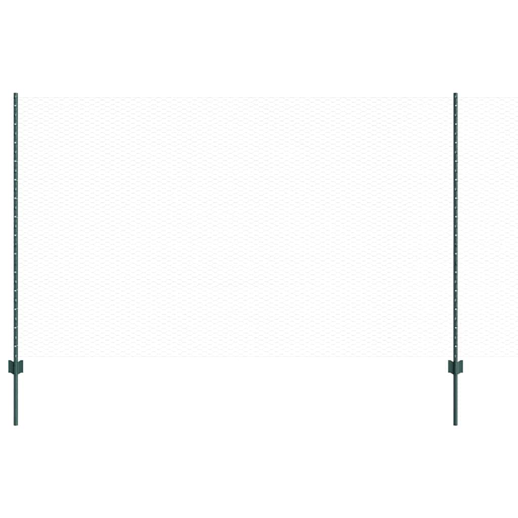 Recinzione in Rete Saldata Acciaio PVC 100 x 1,4 m Verde