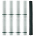 Recinzione in Rete Saldata Acciaio PVC 100 x 1,4 m Verde
