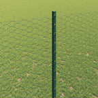 Recinzione in Rete Saldata Acciaio PVC Verde 100 x 1,5 m