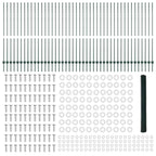 Recinzione in Rete Saldata Acciaio PVC Verde 100 x 1,5 m