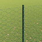 Recinzione in Rete Saldata Acciaio PVC Verde 100 x 1,5 m