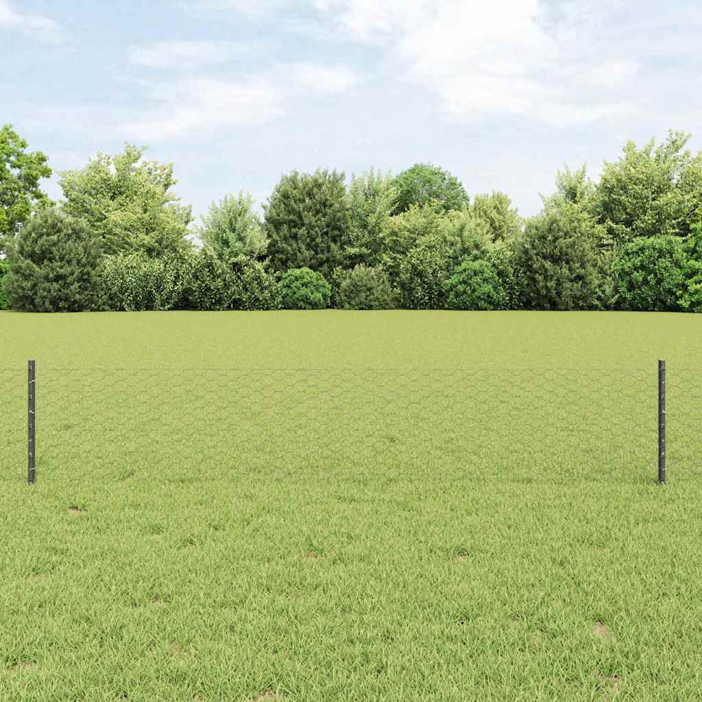 Recinzione in Rete Saldata Acciaio 10 x 0,4 m