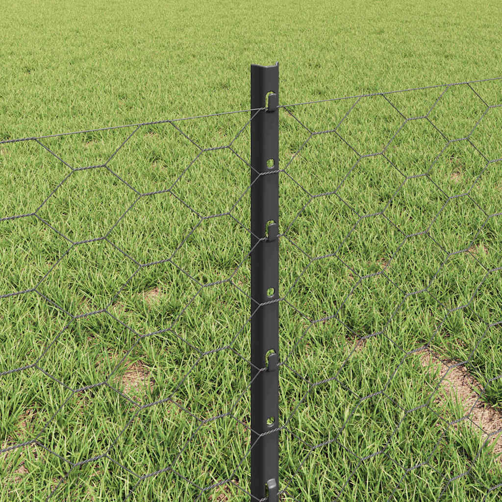Recinzione in Rete Saldata Acciaio PVC 10 x 0,4 m