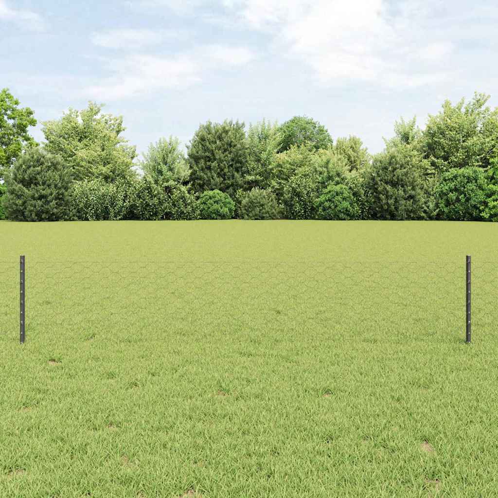 Recinzione in Rete Saldata Acciaio PVC 10 x 0,4 m