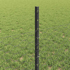 Recinzione in Rete Saldata Acciaio PVC Grigio 10 x 0,5 m