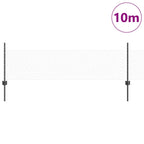 Recinzione in Rete Saldata Acciaio PVC Grigio 10 x 0,5 m