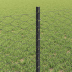 Recinzione in Rete Saldato Acciaio PVC Grigio 10 x 0,6 m