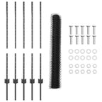 Recinzione in Rete Saldato Acciaio PVC 10 x 0,8 m