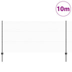 Recinzione in Rete Saldata Acciaio PVC Grigio 10 x 1,2 m